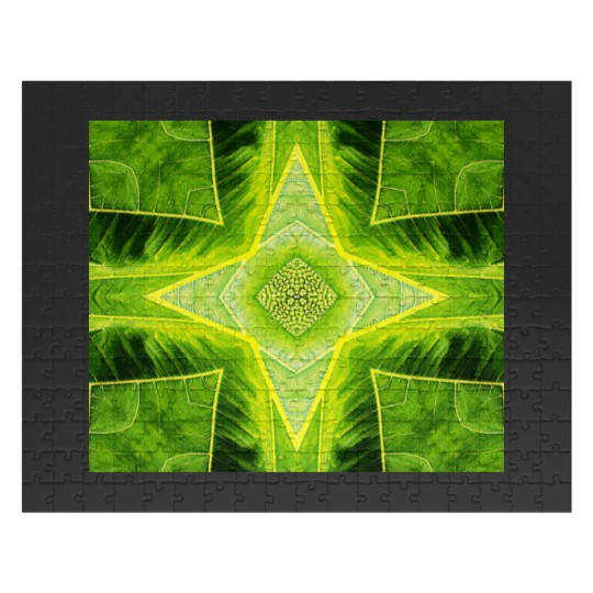 Discover ABSTRACT PAINTED GEOMETRIC ART BREADFRUIT PATTERN. Jigsaw Puzzles