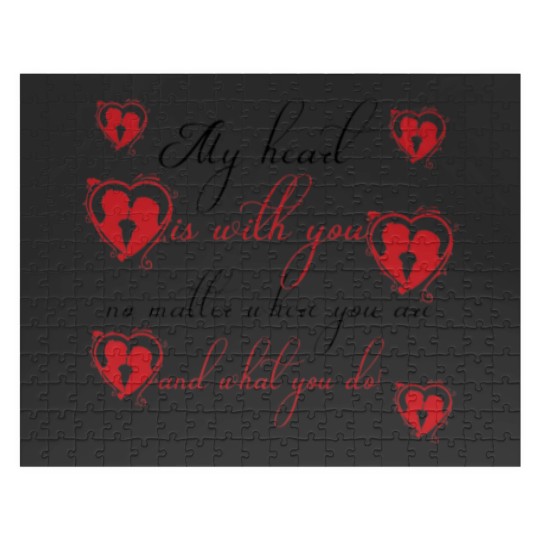 Discover My Heart Is With You No Matter Where You Are And W Jigsaw Puzzles