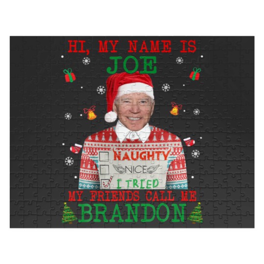 Discover Funny Hi My Name Is Joe My Friends Call Me Brandon Jigsaw Puzzles
