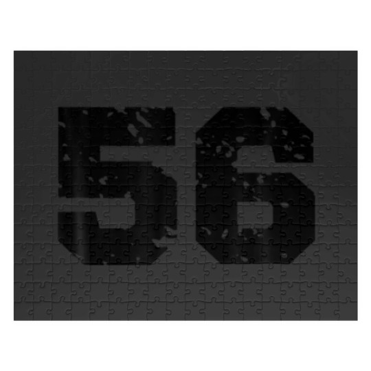 Discover Sporty Number 56 Costume Birthday Varsity Sports T Jigsaw Puzzles