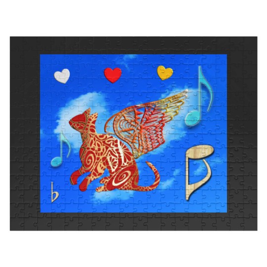 Discover Life is easier with My Magic Cat of Angels. Jigsaw Puzzles