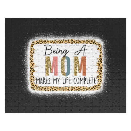 Discover Being A Mom Makes My Life Complete Leopard Mother' Jigsaw Puzzles