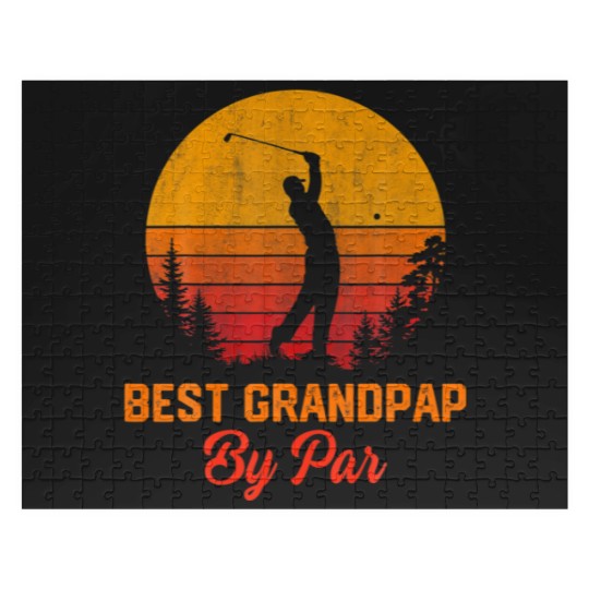 Discover Mens Best Grandpap By Par Golf Lover Gifts Fathers Jigsaw Puzzles