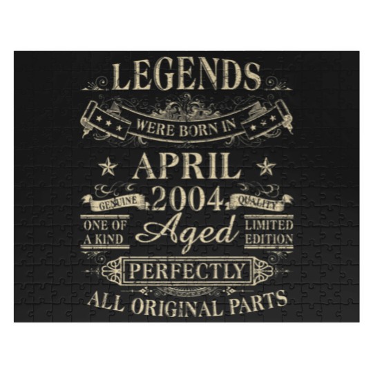 Discover Legends Were Born In April 2004 18Th Birthday Gift Jigsaw Puzzles