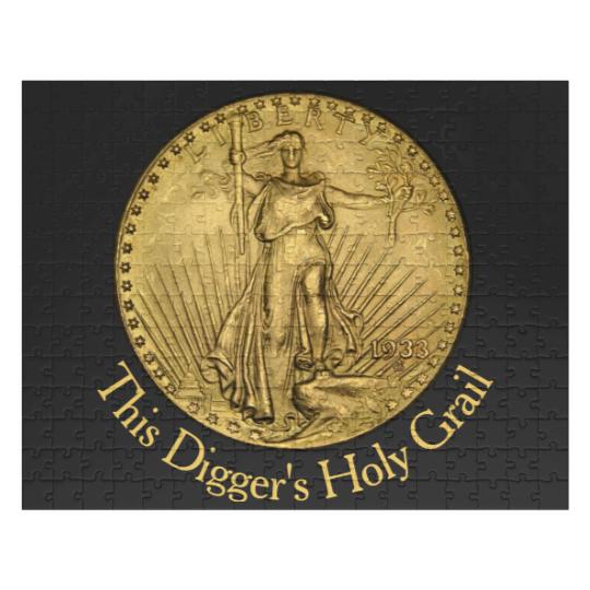 Discover Metal Detector's Holy Grail Double Eagle Gold Coin Jigsaw Puzzles