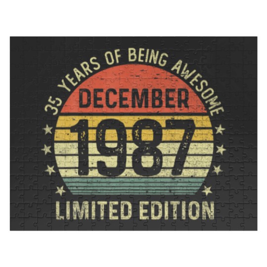 Discover 35 Years Of Being Awesome Funny 35Th Birthday Jigsaw Puzzles