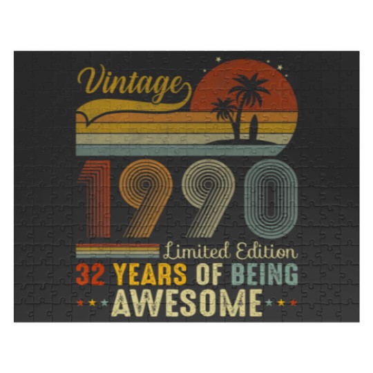 Discover 32 Year Old Vintage 1990 Limited Edition Funny 32N Jigsaw Puzzles