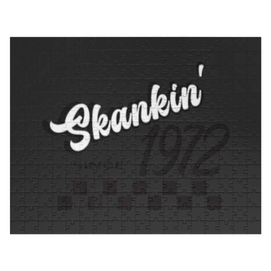 Discover Skankin Since 1972 50Th Birthday Ska Two Tone Jigsaw Puzzles