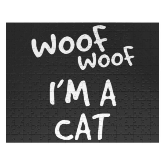 Discover Woof Woof I'm A Cat Funny Halloween Costume Idea Jigsaw Puzzles