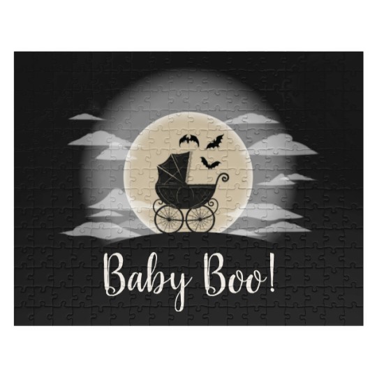 Discover Gothic Baby Shower Halloween Carriage Jigsaw Puzzles