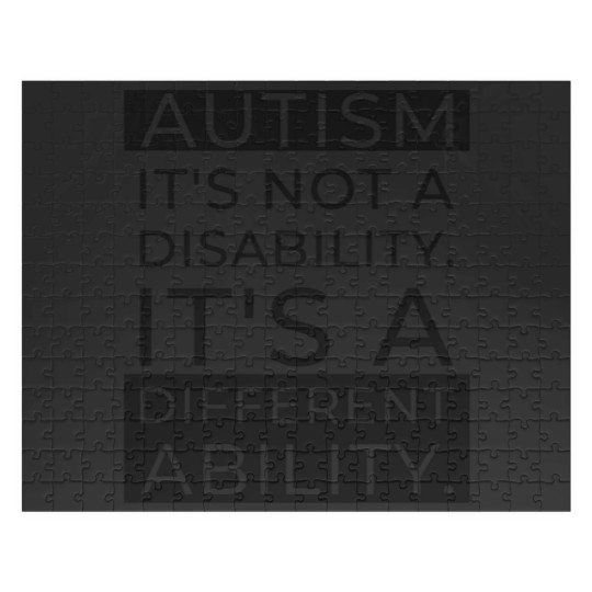 Discover Autism Awareness: It's Not A Disability Jigsaw Puzzles
