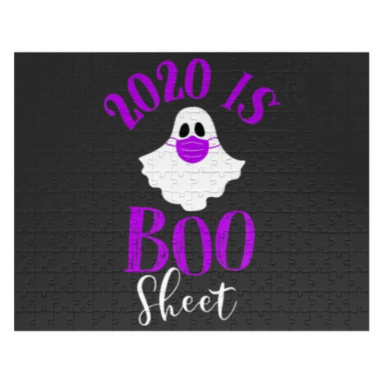 Discover Halloween Humor 2020 Is Boo Sheet Funny Face Mask Jigsaw Puzzles