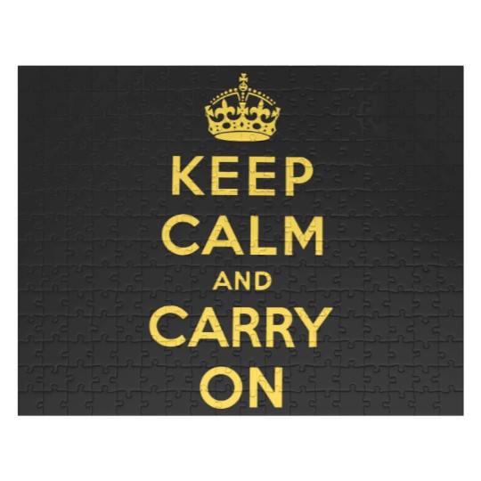 Discover keep calm and carry on Original Jigsaw Puzzles