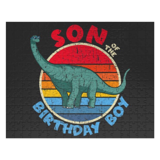 Discover Boy Birthday I Son I Brachiosaurus I Family Matchi Jigsaw Puzzles