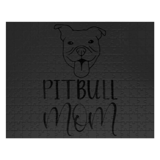 Discover Pitbull Mom Pittie Mom Just A Girl Who Loves Pitbu Jigsaw Puzzles