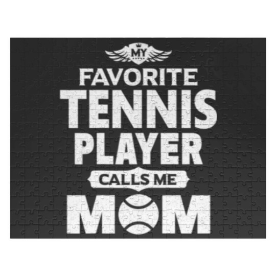 Discover Womens My Favorite Tennis Player Calls Me Mom Tenn Jigsaw Puzzles