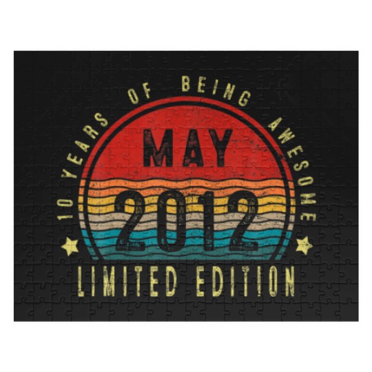 Discover May 2012 10 Year Old Gifts Limited Edition 10Th Bi Jigsaw Puzzles