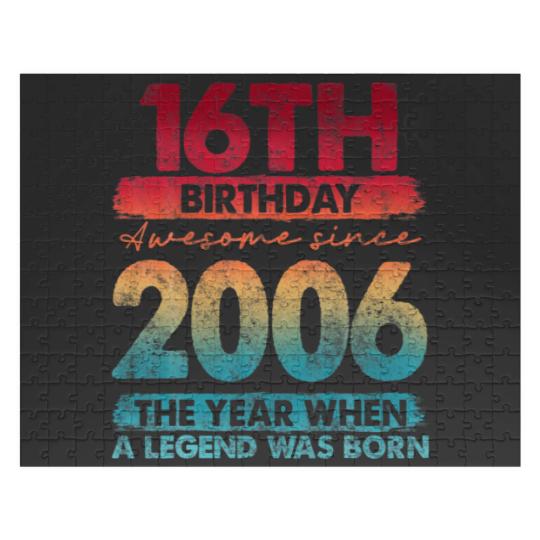 Discover Vintage 2006 Limited Edition 2006 16 Years Old 16T Jigsaw Puzzles