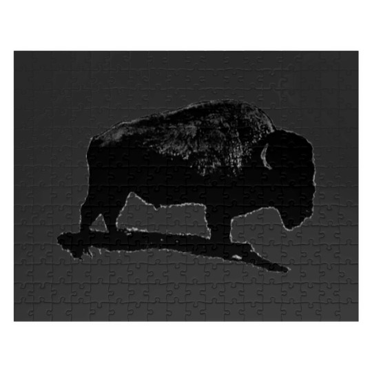 Discover Black & White Buffalo Jigsaw Puzzles