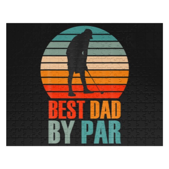 Discover Best Dad By Par For Golf Daddy Loves Golfing Desig Jigsaw Puzzles