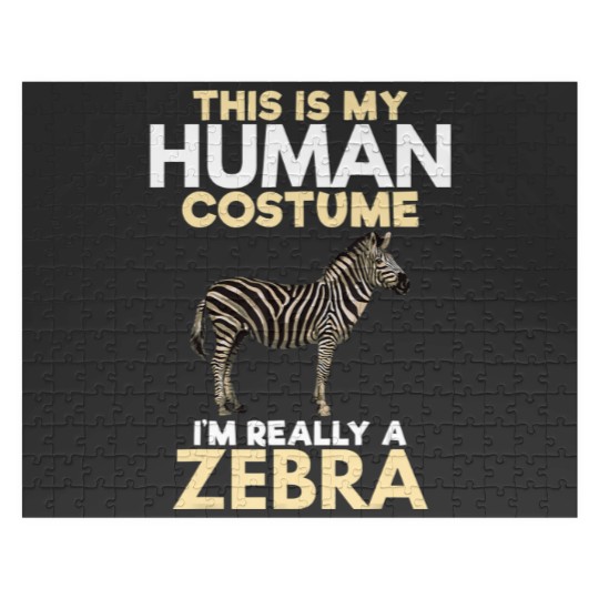 Discover My Human Costume Really Zebra Lover Zookeeper Gift Jigsaw Puzzles