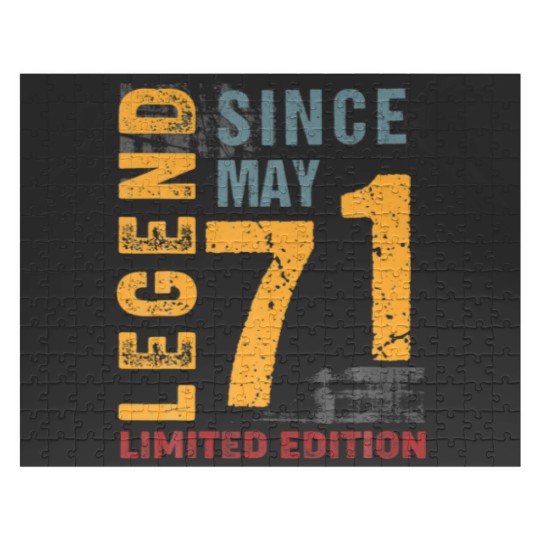 Discover Legend Since May 1971 Gift For 51 Years Old 51Th B Jigsaw Puzzles