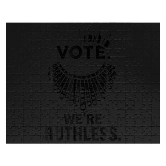 Discover Vote We're Ruthless Women Feminist Woman Crown Jigsaw Puzzles