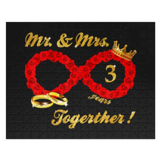 Discover Rose Mr Mrs Infinite Love Together Married Couple Jigsaw Puzzles