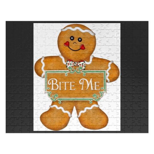 Discover Christmas Gingerbread Man - Bite Me Jigsaw Puzzles