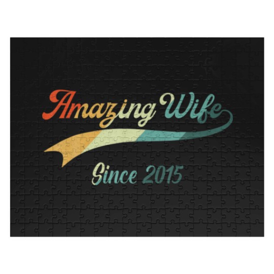 Discover 7Th Wedding Aniversary Gift For Her Amazing Wife S Jigsaw Puzzles