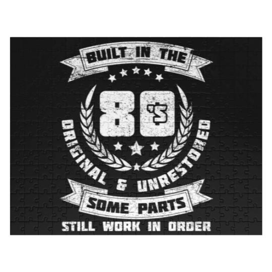 Discover 40Th Birthday Saying 40 Years Old Built In The 80S Jigsaw Puzzles