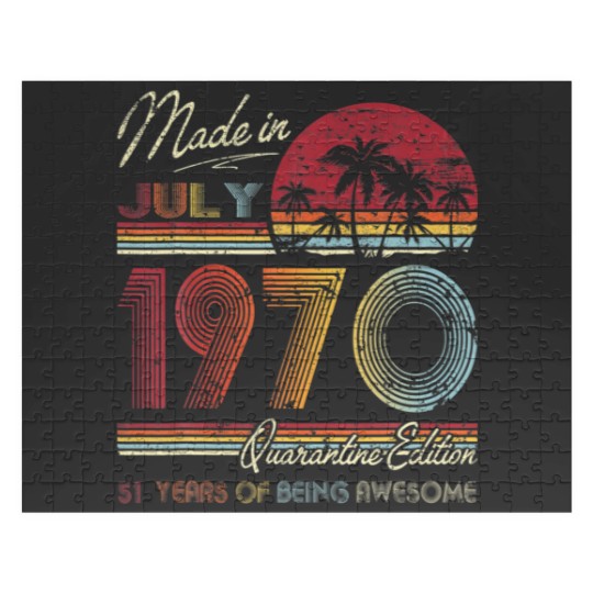Discover Born July 1970 51St Quarantine Bithday Made In 197 Jigsaw Puzzles