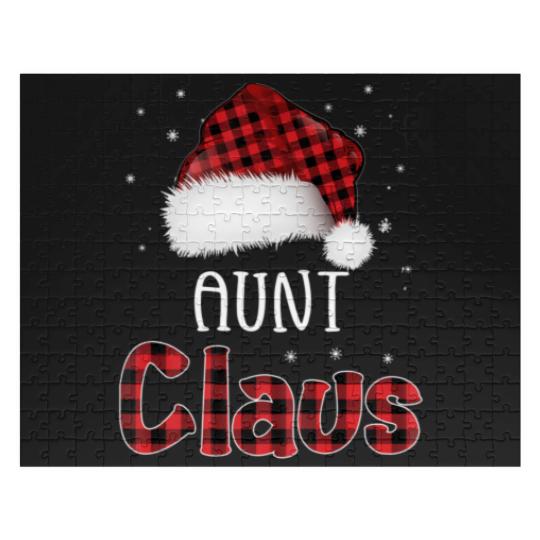 Discover Womens Funny Santa Aunt Claus Christmas Matching F Jigsaw Puzzles