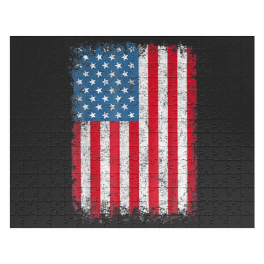 Discover USA T Women Men Kids Patriotic American Flag July Jigsaw Puzzles