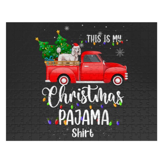 Discover Poodle Dog This Is My Christmas Pajama Poodle Xmas Jigsaw Puzzles