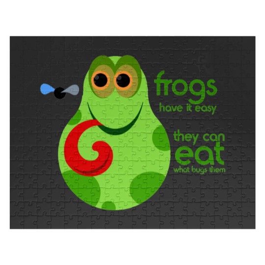 Discover Funny Frog Quote Jigsaw Puzzles