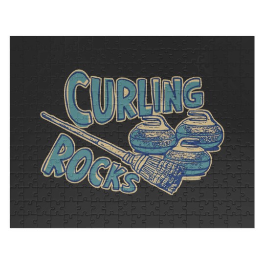 Discover Vintage Curling Rocks Jigsaw Puzzles