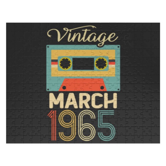 Discover Vintage March 1965 55th Birthday 55 Year Gift Jigsaw Puzzles