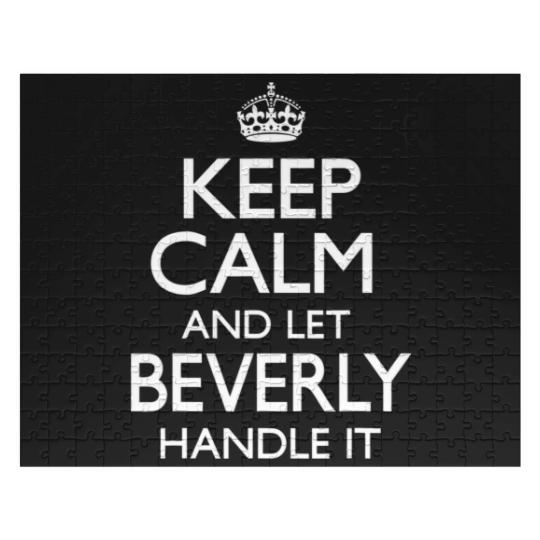 Discover Beverly Name Keep Calm Funny Jigsaw Puzzles