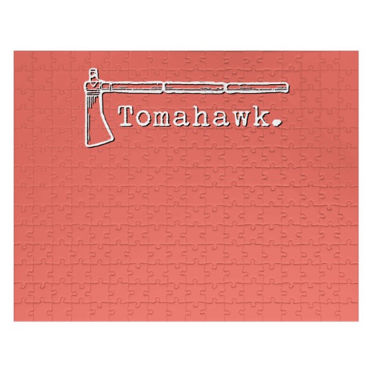 Discover Tomahawk Logo (White) Jigsaw Puzzles