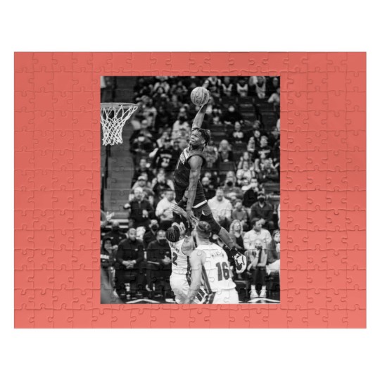 Discover Anthony Edwards - Dunk Of The Year - Black/White Classic Jigsaw Puzzles