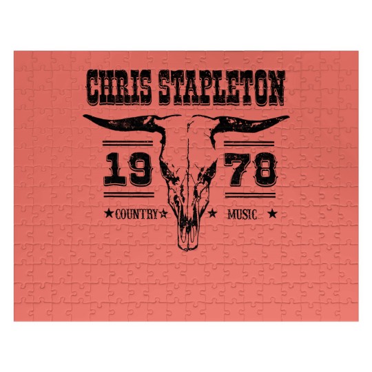 Discover Chris Stapleton ESTD 1978 Jigsaw Puzzles, Chris Stapleton Bullhead
