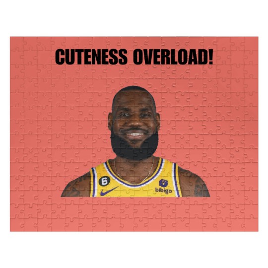 Discover My Glorious King LeBron James Cuteness Overload Jigsaw Puzzles - Perfect for Basketball Fans