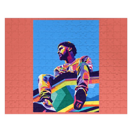 Discover J Cole Wpap Pop Art - J Cole - Jigsaw Puzzles