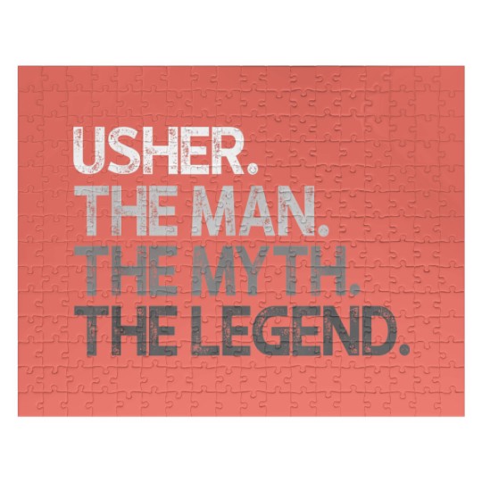 Discover Usher Gift The Man Myth Legend Jigsaw Puzzles