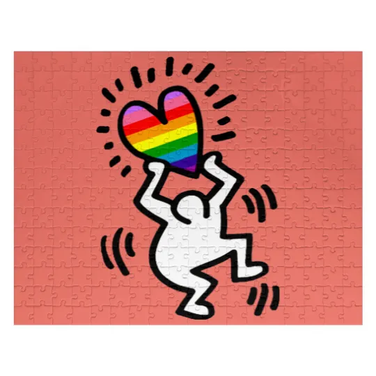 Discover Keith Haring Love Pop Art Jigsaw Puzzles