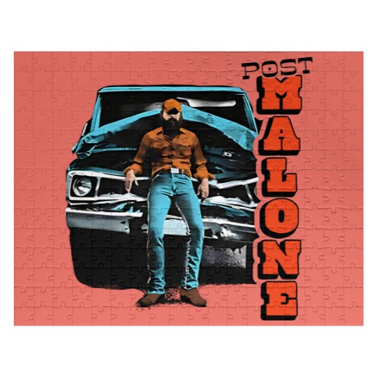 Discover Post Malone F-1 Trillion Truck Jigsaw Puzzles, Unique Rapper Gift