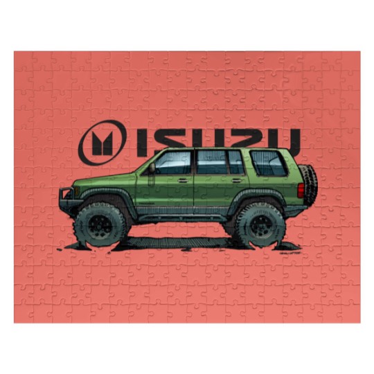 Discover 2nd Gen Isuzu Trooper - Green Jigsaw Puzzles