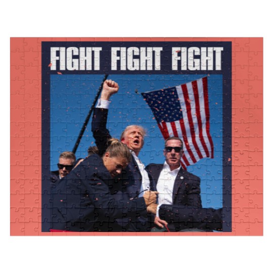 Discover Trump Fight Jigsaw Puzzle