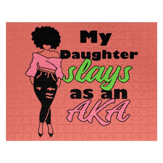 Discover AKA Sorority Daughter Paraphernalia Gift For Mom Jigsaw Puzzles